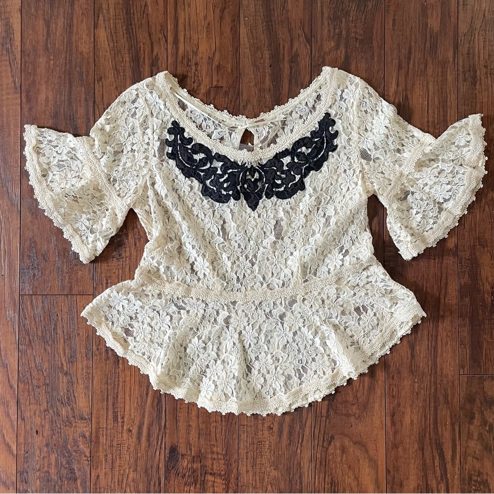Free People Lace Top - Picture 3 of 16